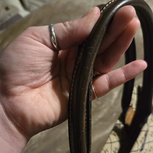 Brown Patterned Tote Bag - Picture 6 of 6